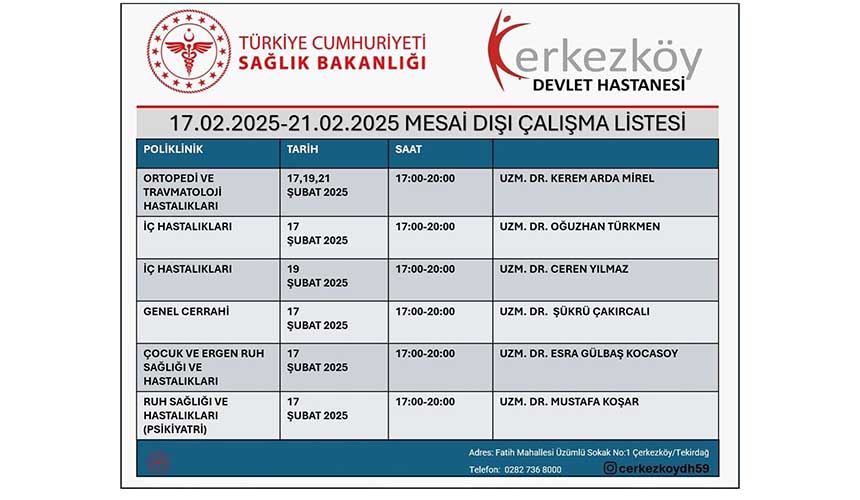 Mesai Dışı Poliklinik