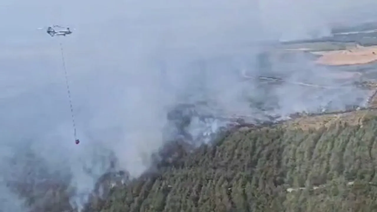 15 uçak, 19 helikopter seferber oldu