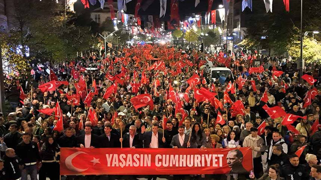 Çerkezköy’de muhteşem Cumhuriyet coşkusu