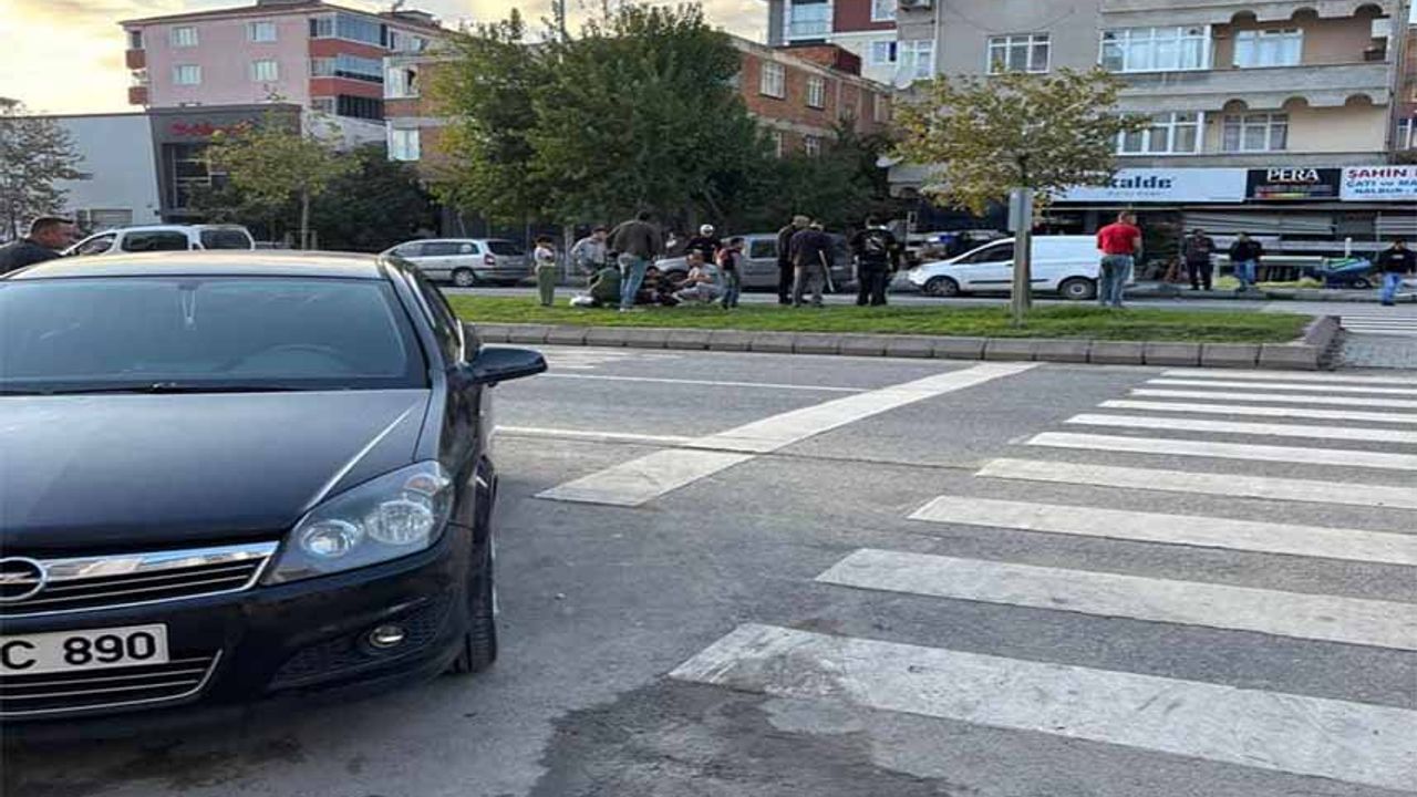 Otomobilin çarptığı yaya yaralandı