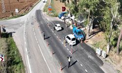 Dron destekli trafik denetimi yapıldı