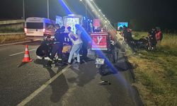 Kaza üstüne kaza: 2 kurye yaralı