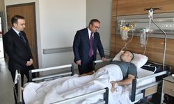 Vali Soytürk’ten yaralı polis memuruna ziyaret