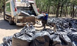 Kocameşe’den 134 çuval çöp toplandı