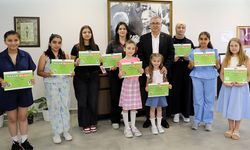 Dereceye giren öğrenicilere ödülleri verildi