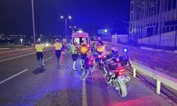 Aynı istikamete giden 2 motosiklet çarpıştı