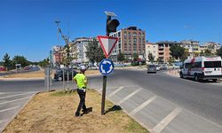 Çerkezköy’de dron destekli kavşak denetimi