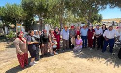 Huzurevi sakinleri ile birlikte lavanta hasadı yapıldı