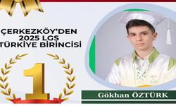 LGS birincisi Çerkezköy'den