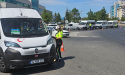 İşçi servis minibüsleri denetlendi