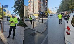 Yayalara yol vermeyen, kask takmayan sürücüler polise takıldı