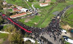 590 nüfuslu köyde şehidini 10 binler uğurladı