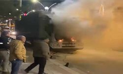 Park halindeki tır yandı