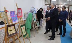 "Sabır" temalı ebru sergisi açıldı