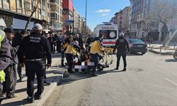 Yaralanan motosiklet sürücüsü hastaneye kaldırıldı