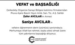 ÇOSB'den taziye mesajı