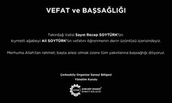 Başkan Sözdinler'den taziye mesajı