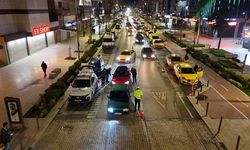 Polis en özel gününde de görev başında