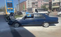 Akaryakıt istasyonunda korku dolu anlar