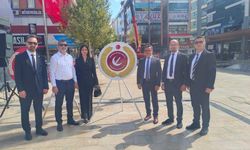 Yeniden Refah Partisi Çerkezköy, Atatürk Anıtına çelenk sundu