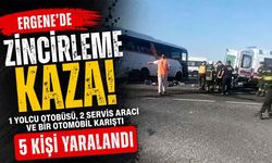 Kazada 5 kişi yaralandı