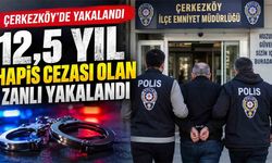 12,5 yıl hapis cezası olan zanlı yakalandı