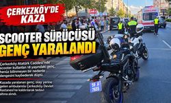 Çerkezköy’de scooter kazası: 18 yaşındaki genç yaralandı