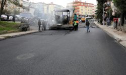Sıcak asfalt çalışmaları sürüyor