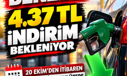 Benzine 4,37 TL indirim bekleniyor!