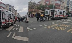 Yaya geçidinin hemen önünde kaza