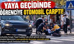 Çerkezköy'de yaya geçidinde öğrenciye araç çarpttı