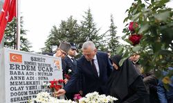 Şehidimiz kabri başında anıldı