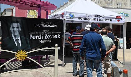 Yemekler Ferdi başkanın hayrına ikram edildi