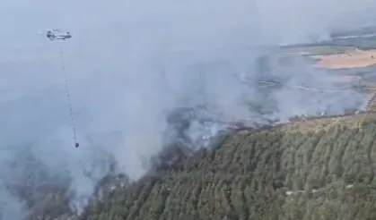 15 uçak, 19 helikopter seferber oldu