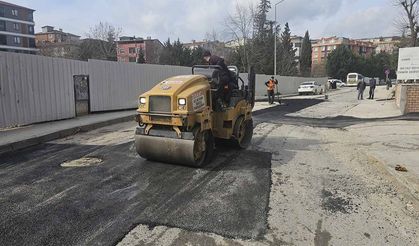 Çukurlara yama asfalt atılıyor