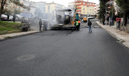 Sıcak asfalt çalışmaları sürüyor