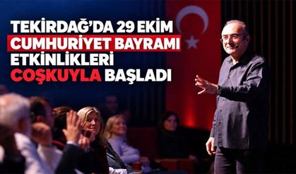 TEKİRDAĞ’DA 29 EKİM CUMHURİYET BAYRAMI ETKİNLİKLERİ COŞKUYLA BAŞLADI