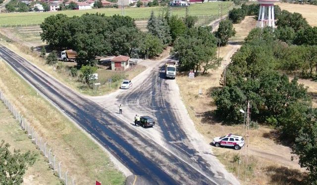 Jandarma dron destekli trafik denetimi yaptı