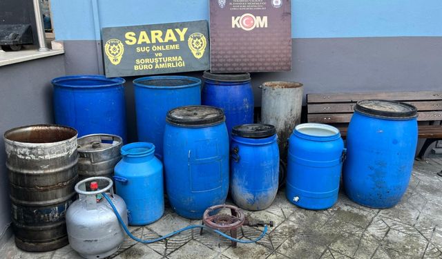 460 litre sahte içki ele geçirildi