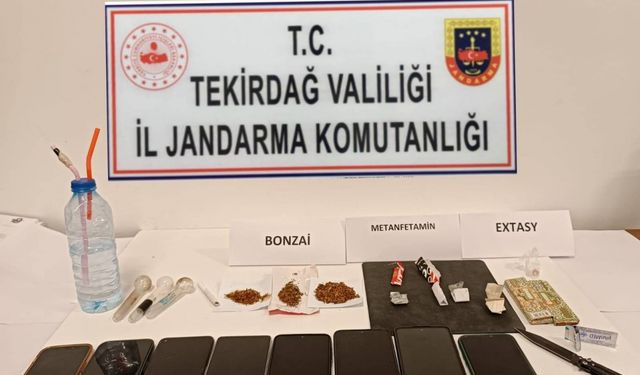 Çerkezköy ve Kapaklı'da uyuşturucu operasyonu: 5 gözaltı