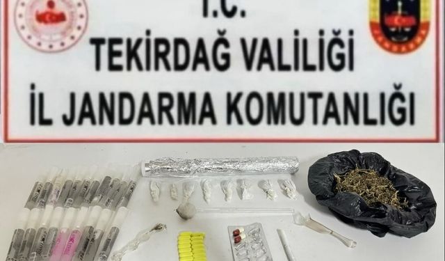 Çerkezköy ve Kapaklı'da jandarmadan uyuşturucu operasyonu