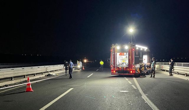 Motosiklet sürücüsü kazada öldü