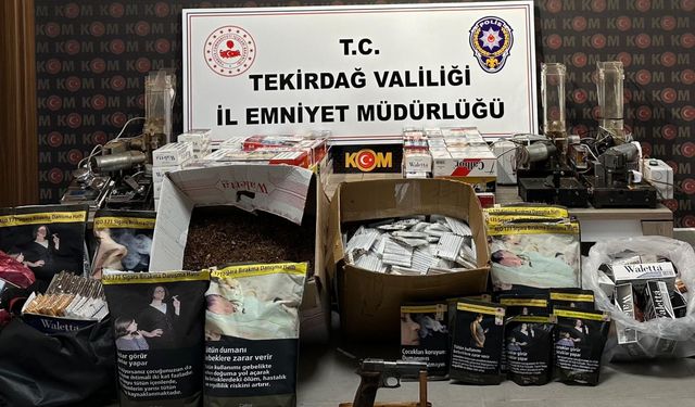 Çerkezköy'de kaçakçılık operasyonu:10 şüpheli yakalandı