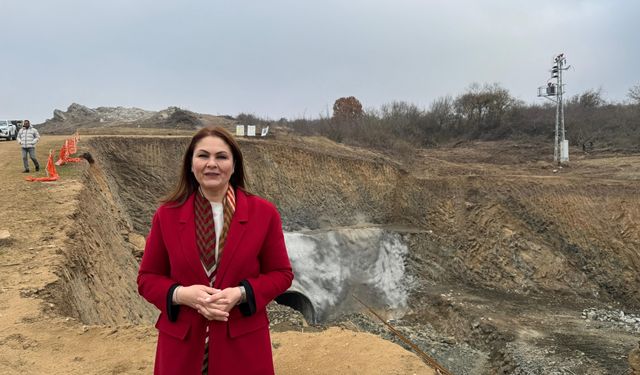 Çömlekköy Barajı'nın yapımı sürüyor