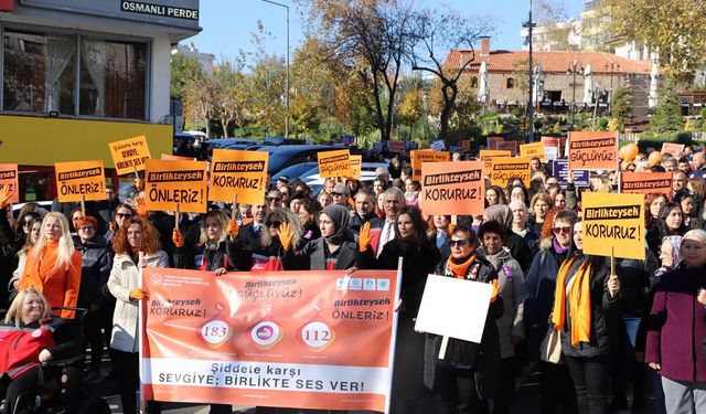 Tekirdağ “Kadına Şiddete Hayır” dedi