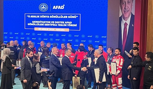 AFAD Akreditasyon Belgesi aldılar