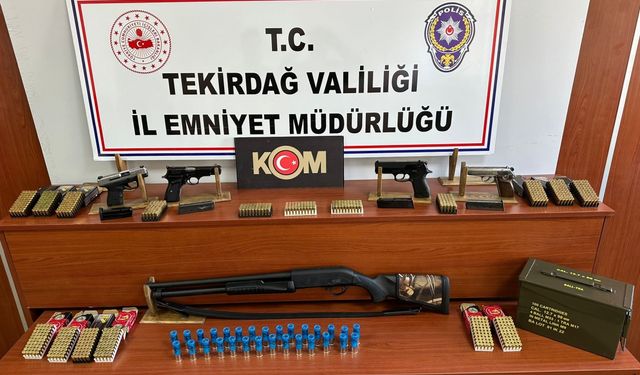 3 ilçede eş zamanlı silah kaçakçılığı operasyonun