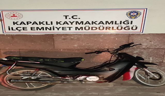 Motosiklet hırsızı yakalandı