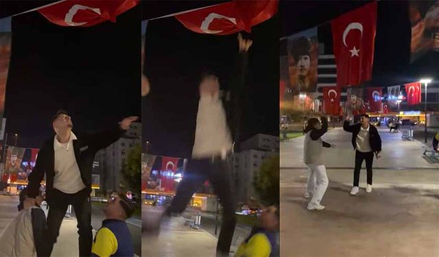 Gençlerin bayrak hassasiyeti gururlandırdı