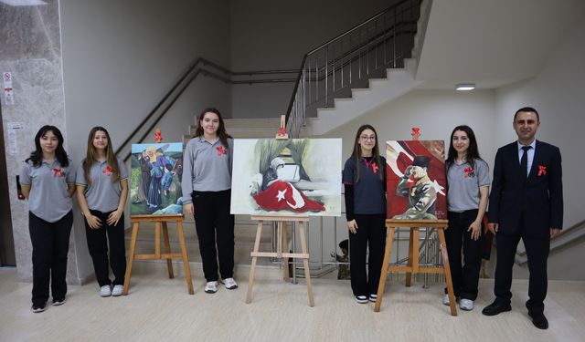 Genç Yeteneklerden “Cumhuriyet” Temalı Anlamlı Sergi